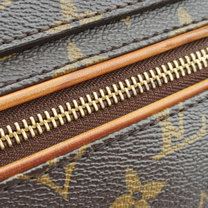 Secondhand Louis Vuitton OLYMPE Brown×QUETSCHE Monogram Canvas×calf leather M40926 handbag | stylenewstar