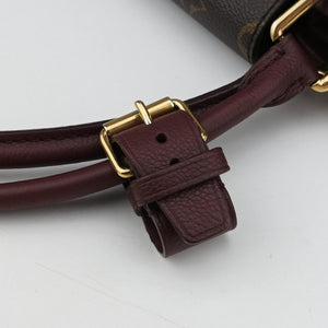Secondhand Louis Vuitton OLYMPE Brown×QUETSCHE Monogram Canvas×calf leather M40926 handbag | stylenewstar