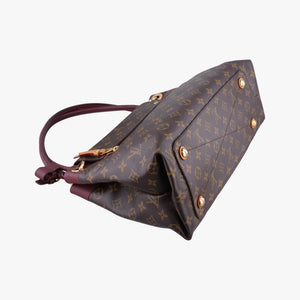 Secondhand Louis Vuitton OLYMPE Brown×QUETSCHE Monogram Canvas×calf leather M40926 handbag | stylenewstar