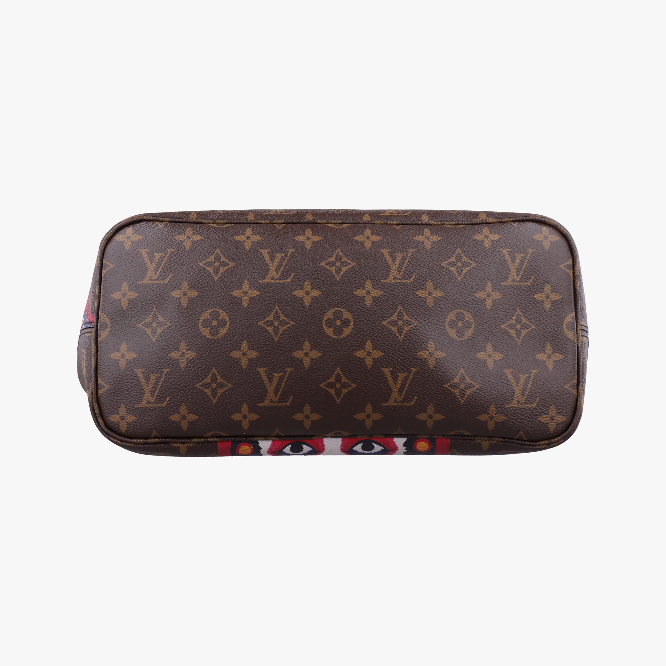 Pre-owned Louis Vuitton Neverfull MM Kabuki Daruma　Yamamoto Kansai Nicola Ghesquiere 2018 Japan Limited brown×multi Monogram Canvas M43499 handbag | stylenewstar