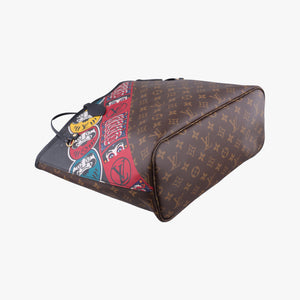 Pre-owned Louis Vuitton Neverfull MM Kabuki Daruma　Yamamoto Kansai Nicola Ghesquiere 2018 Japan Limited brown×multi Monogram Canvas M43499 handbag | stylenewstar