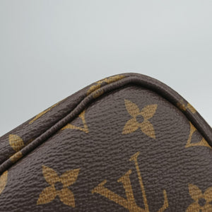 Pre-owned Louis Vuitton Neverfull MM brown×Grenard Pink Monogram Canvas M41602 shoulderbag | stylenewstar