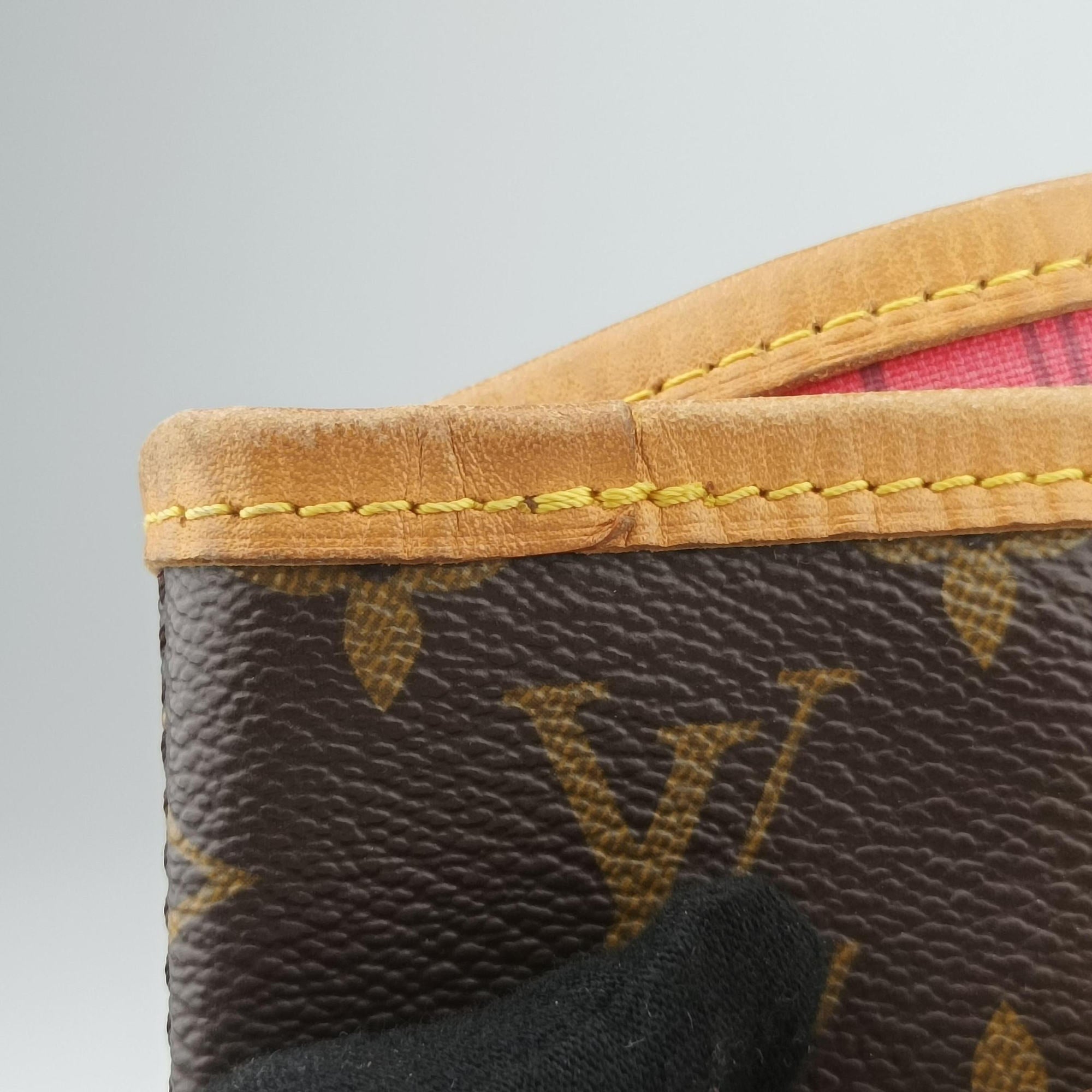 Pre-owned Louis Vuitton Neverfull MM brown×Grenard Pink Monogram Canvas M41602 shoulderbag | stylenewstar