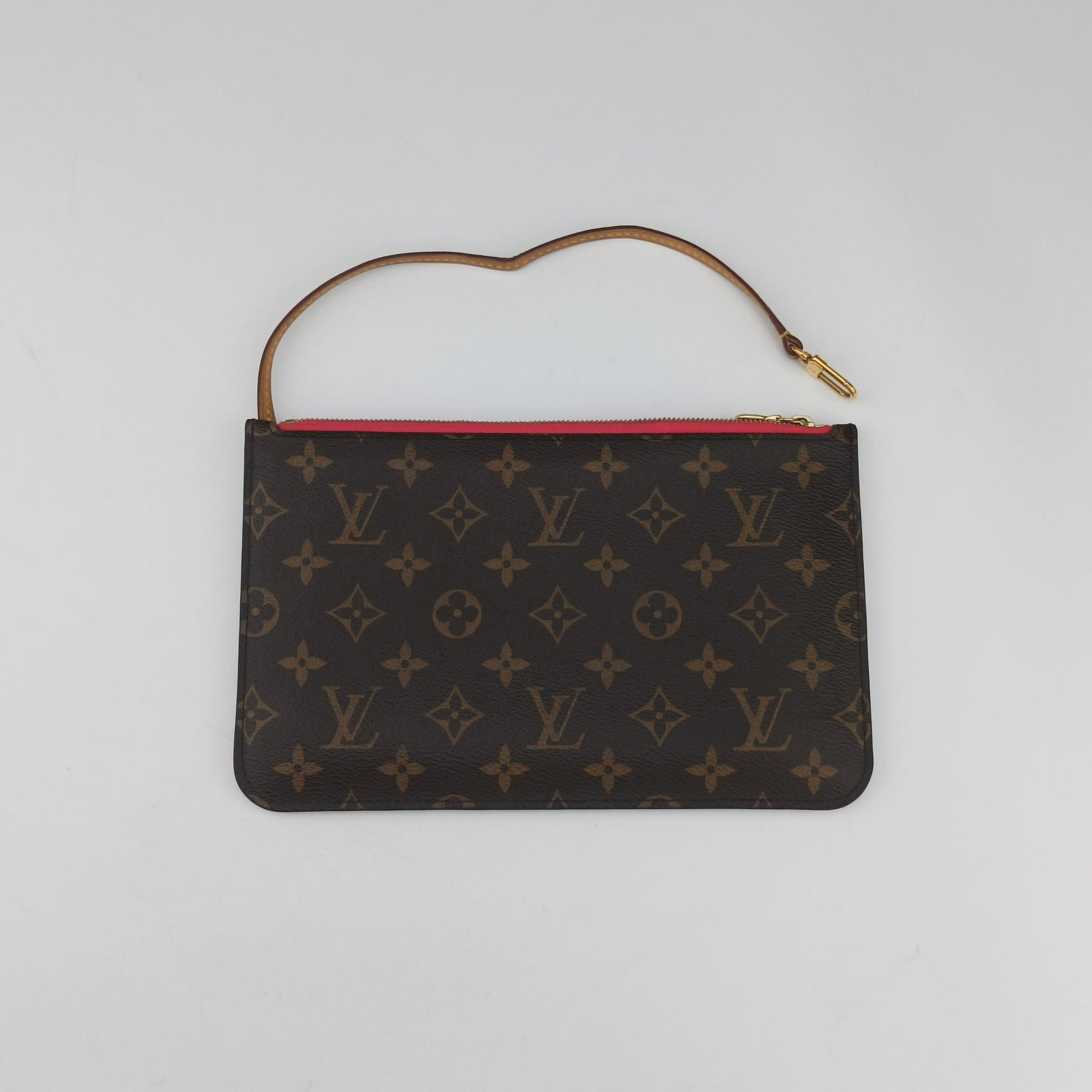 Pre-owned Louis Vuitton Neverfull MM brown×Grenard Pink Monogram Canvas M41602 shoulderbag | stylenewstar