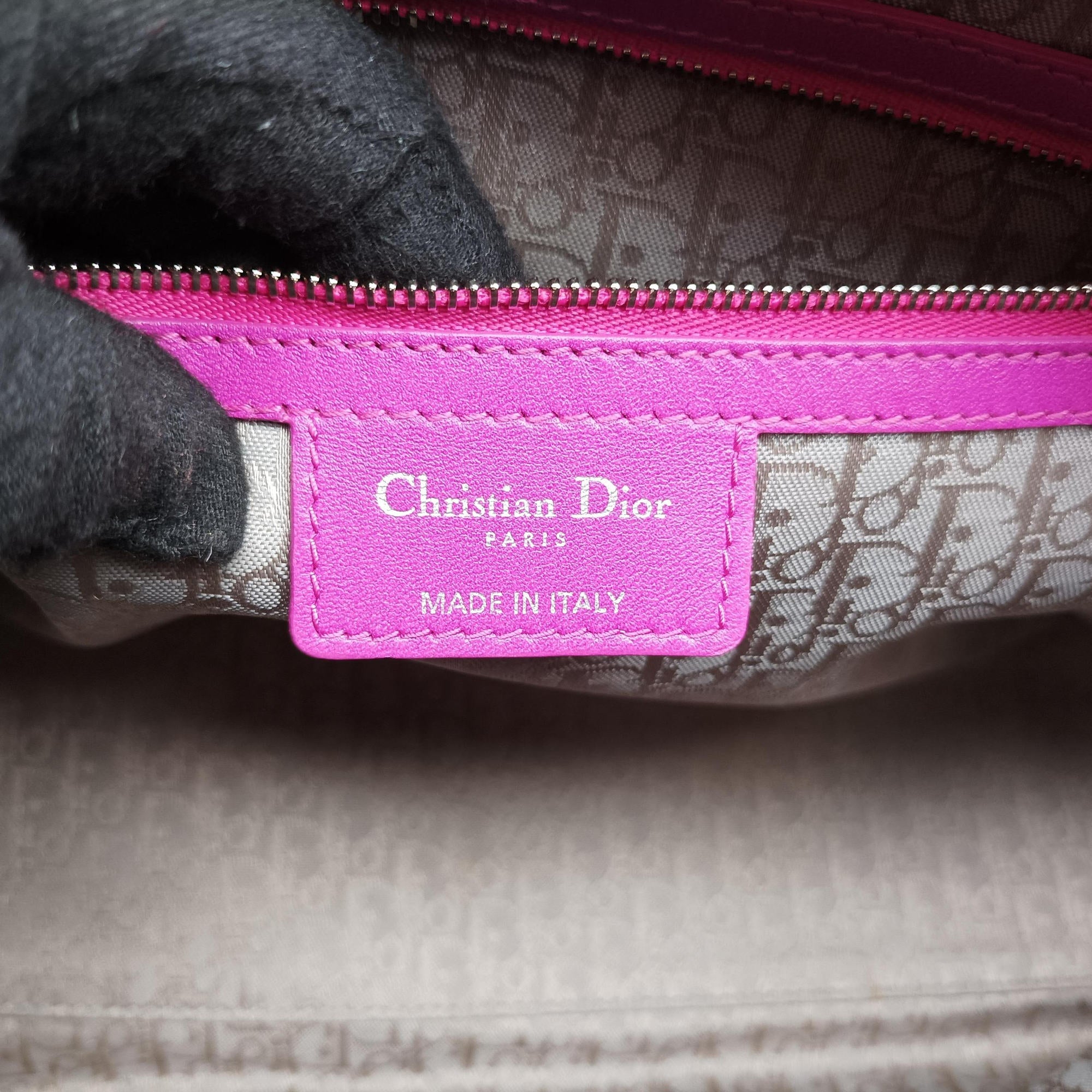 Vintage Christian Dior Lady Dior Rose lambskin  shoulderbag | stylenewstar