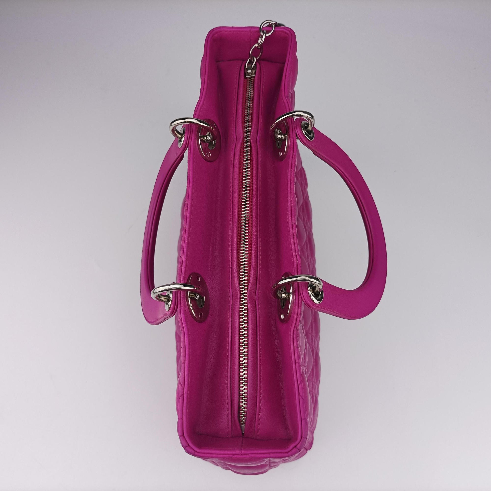 Vintage Christian Dior Lady Dior Rose lambskin  shoulderbag | stylenewstar