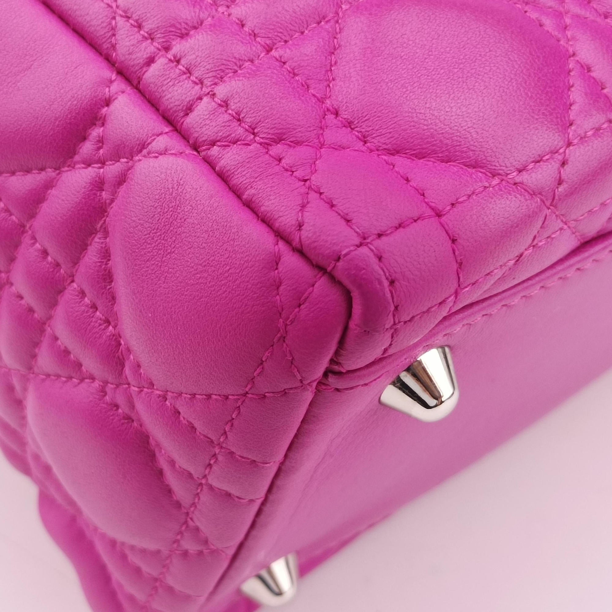 Vintage Christian Dior Lady Dior Rose lambskin  shoulderbag | stylenewstar