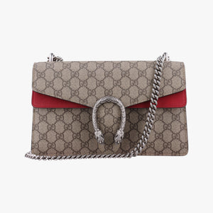 Secondhand Gucci Dionysus Brown×red PVC coated canvas×suede 400249 shoulderbag | stylenewstar