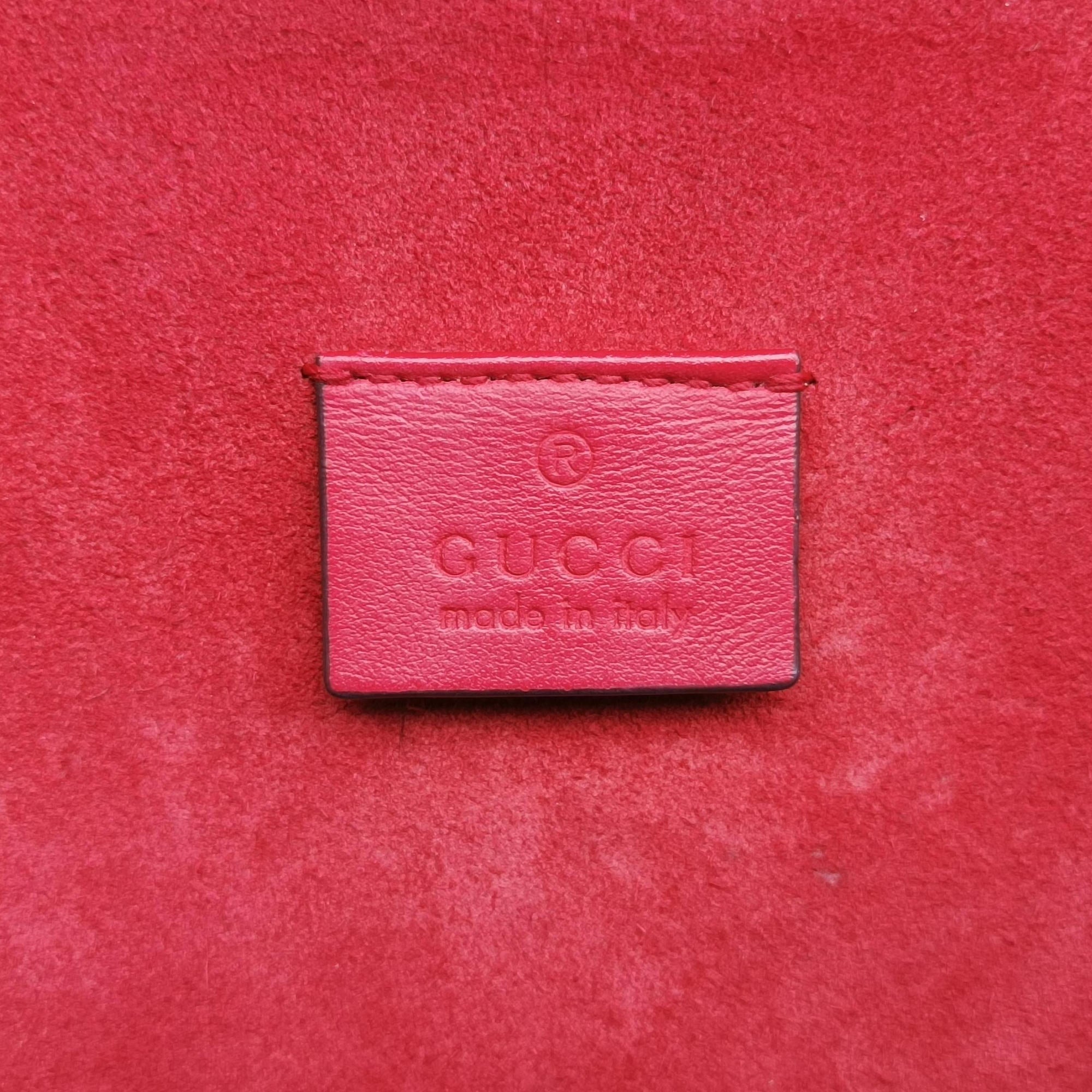 Secondhand Gucci Dionysus Brown×red PVC coated canvas×suede 400249 shoulderbag | stylenewstar