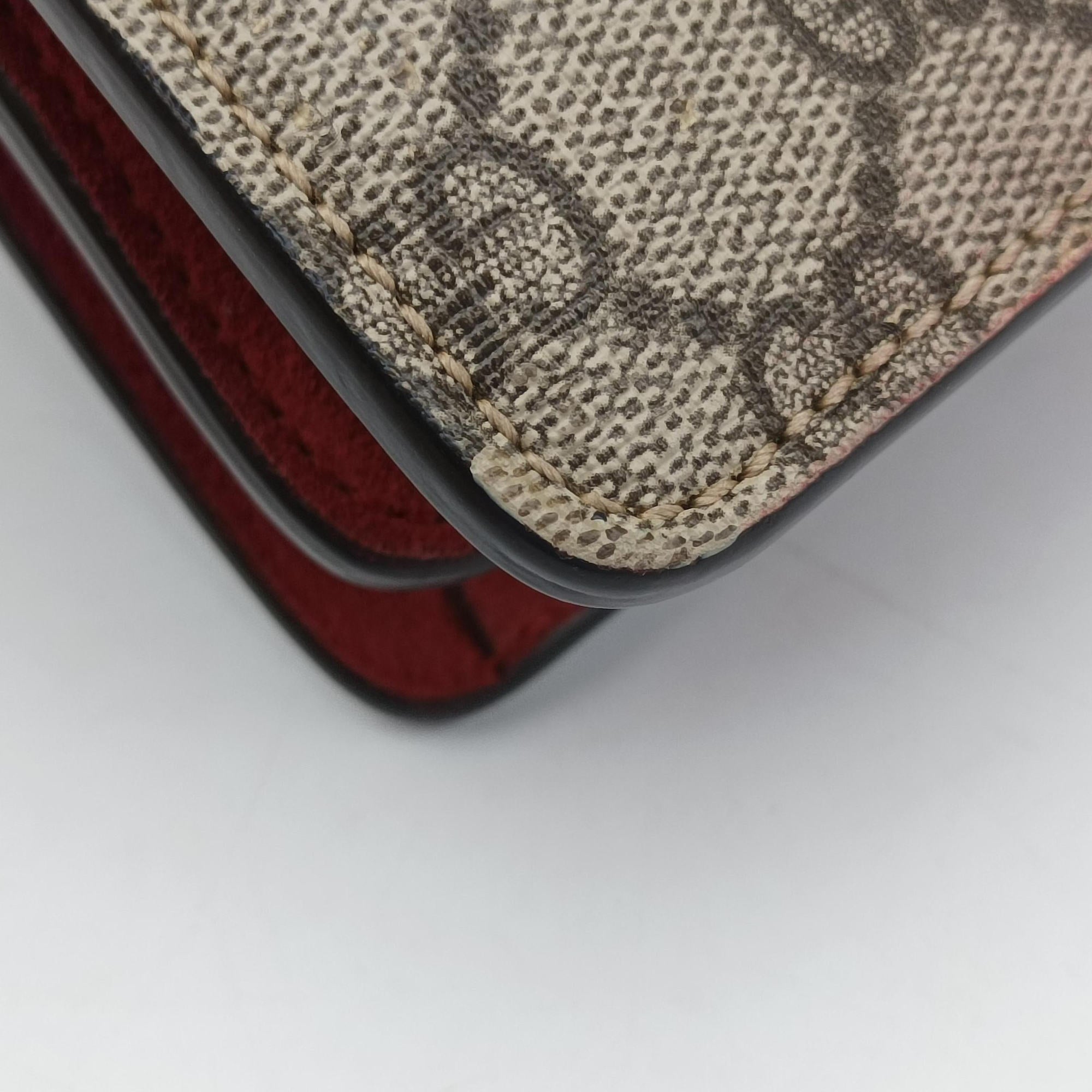 Secondhand Gucci Dionysus Brown×red PVC coated canvas×suede 400249 shoulderbag | stylenewstar