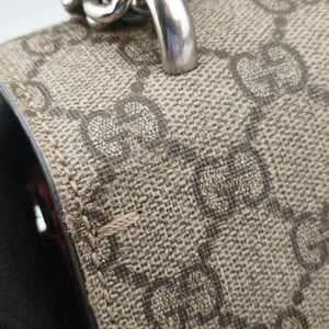 Secondhand Gucci Dionysus Brown×red PVC coated canvas×suede 400249 shoulderbag | stylenewstar