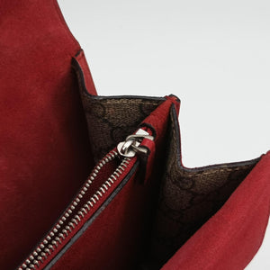 Secondhand Gucci Dionysus Brown×red PVC coated canvas×suede 400249 shoulderbag | stylenewstar