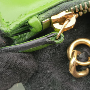 Pre-owned Yves Saint Laurent KATE Green Leather 452159 shoulderbag | stylenewstar