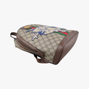 Secondhand Gucci ophidia The Three Little Pigs Brown×Multicolour PVC coated canvas 552884 backpack/rucksack | stylenewstar