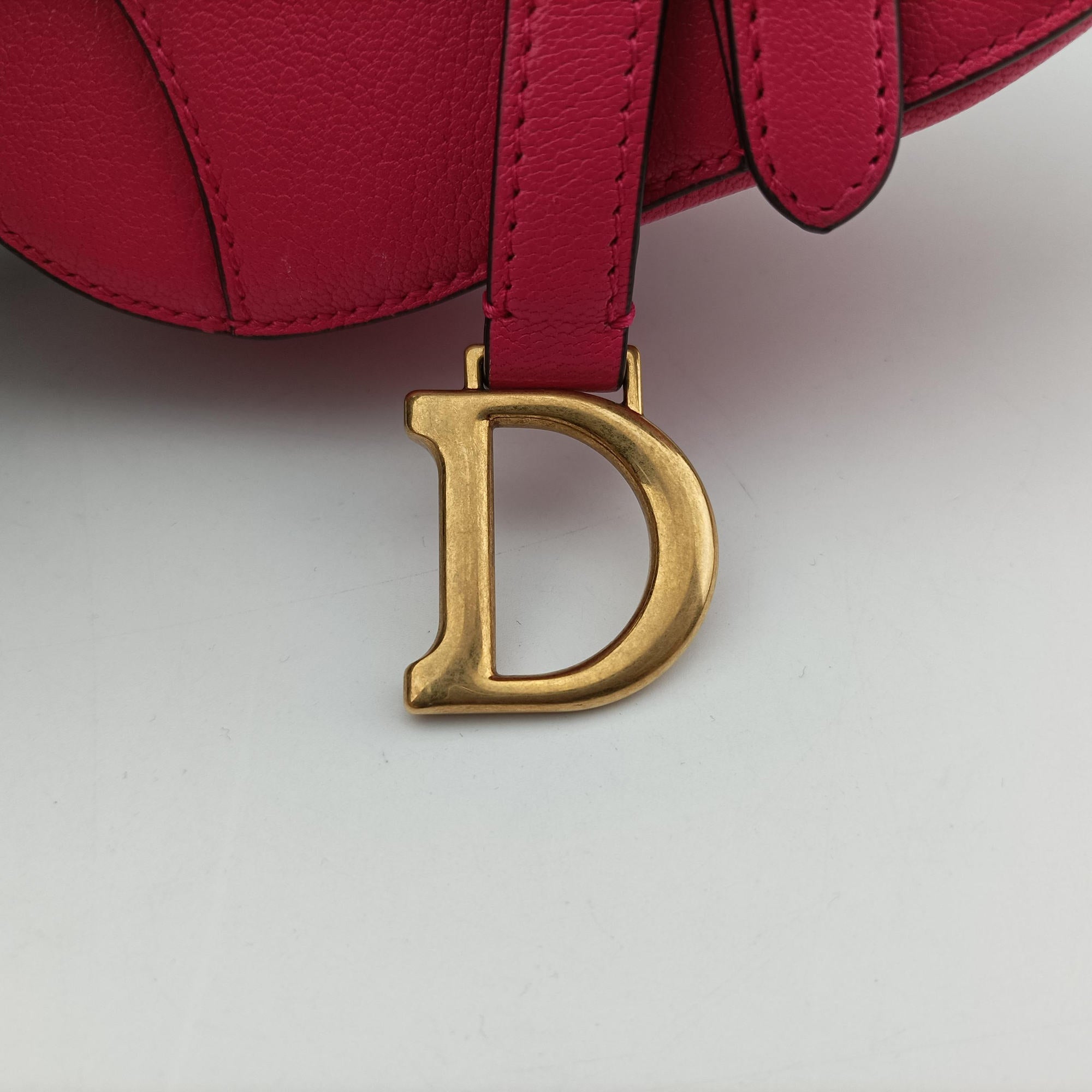 Secondhand Christian Dior Saddle Pink Leather  shoulderbag | stylenewstar