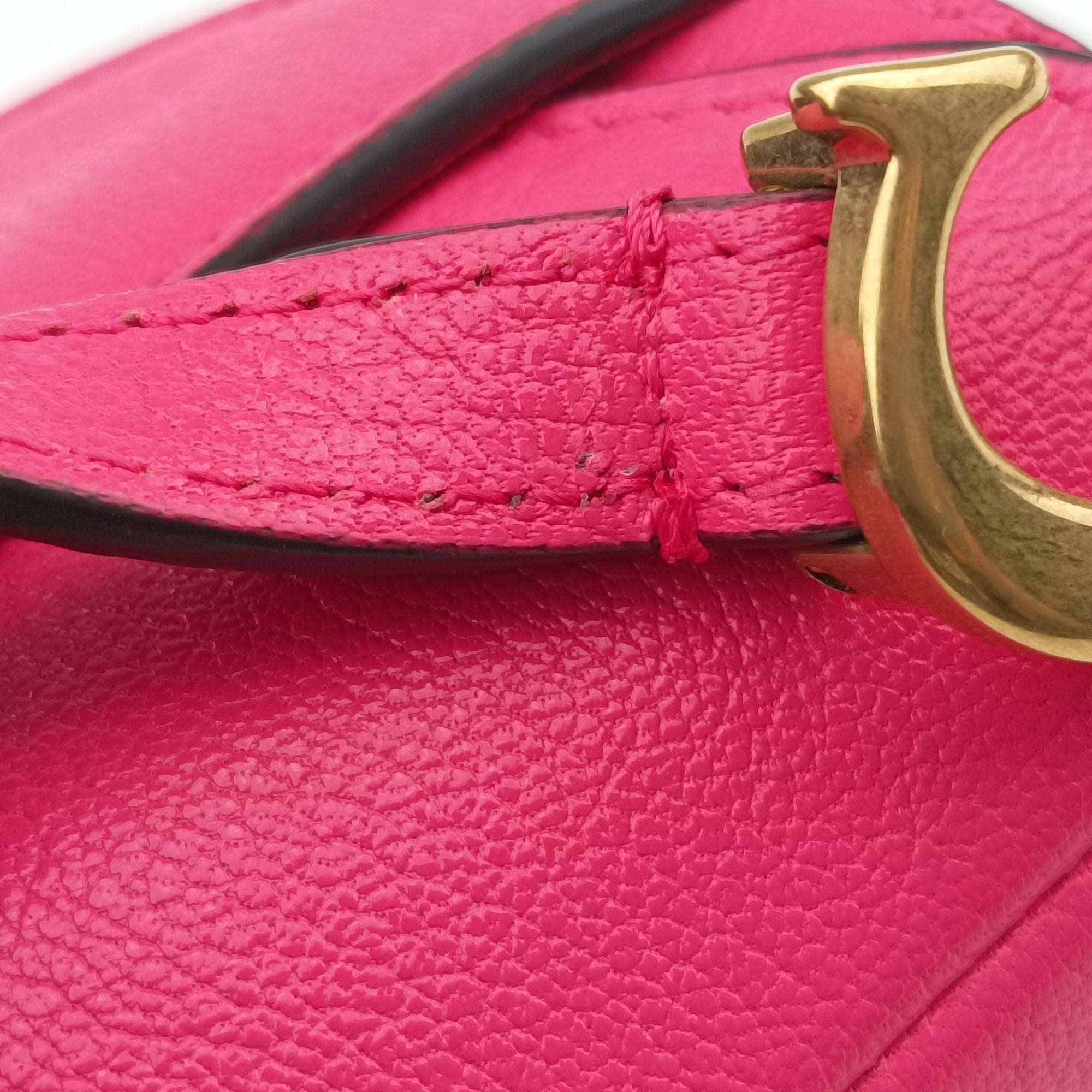 Secondhand Christian Dior Saddle Pink Leather  shoulderbag | stylenewstar