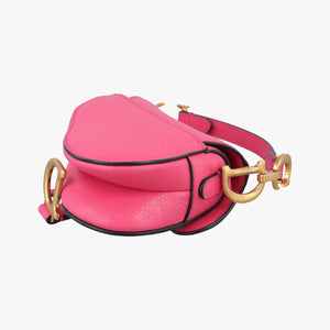 Secondhand Christian Dior Saddle Pink Leather  shoulderbag | stylenewstar