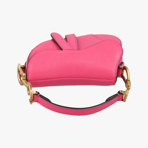 Secondhand Christian Dior Saddle Pink Leather  shoulderbag | stylenewstar