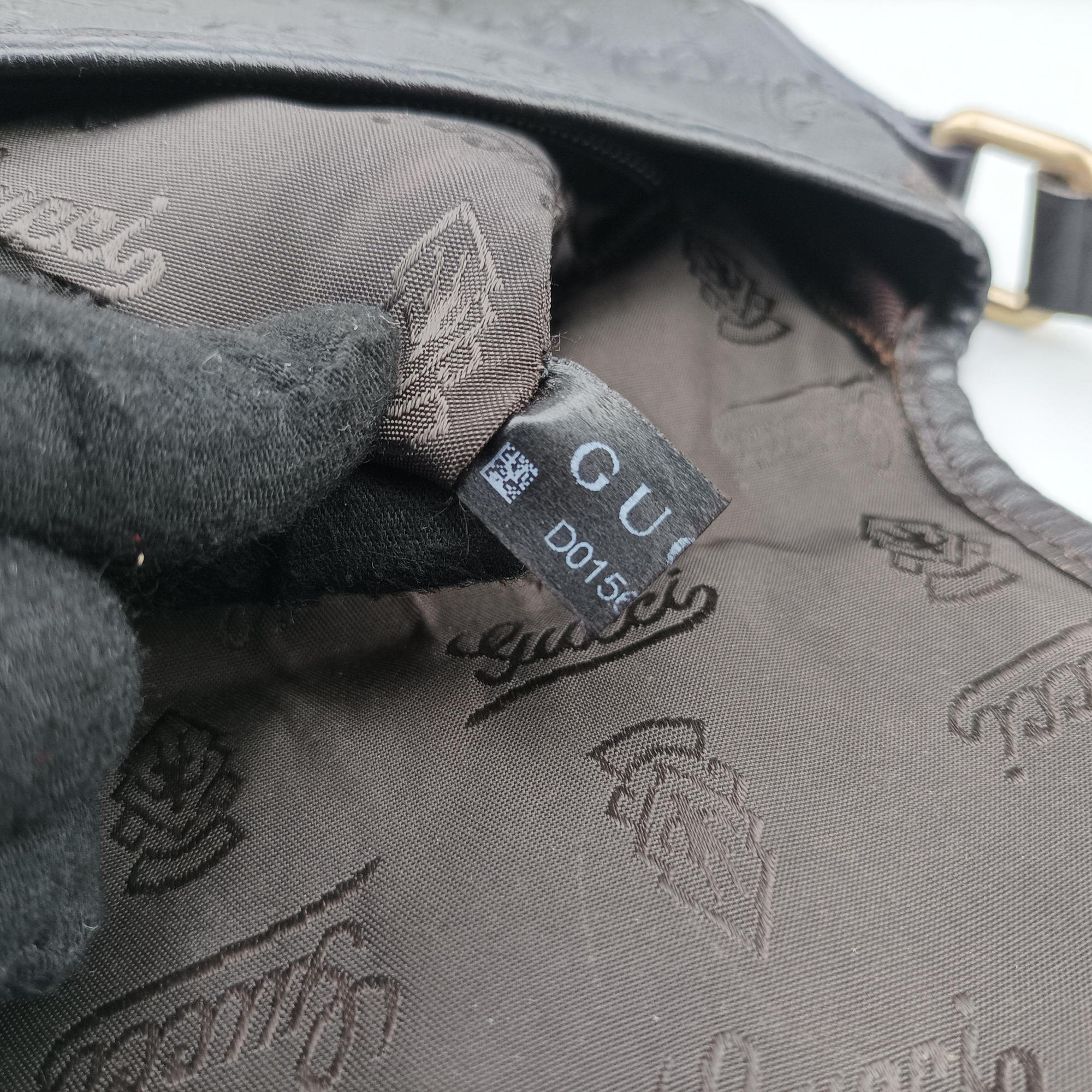 Pre-owned Gucci GG Plus GG Supreme Brown leather 223666 shoulderbag | stylenewstar