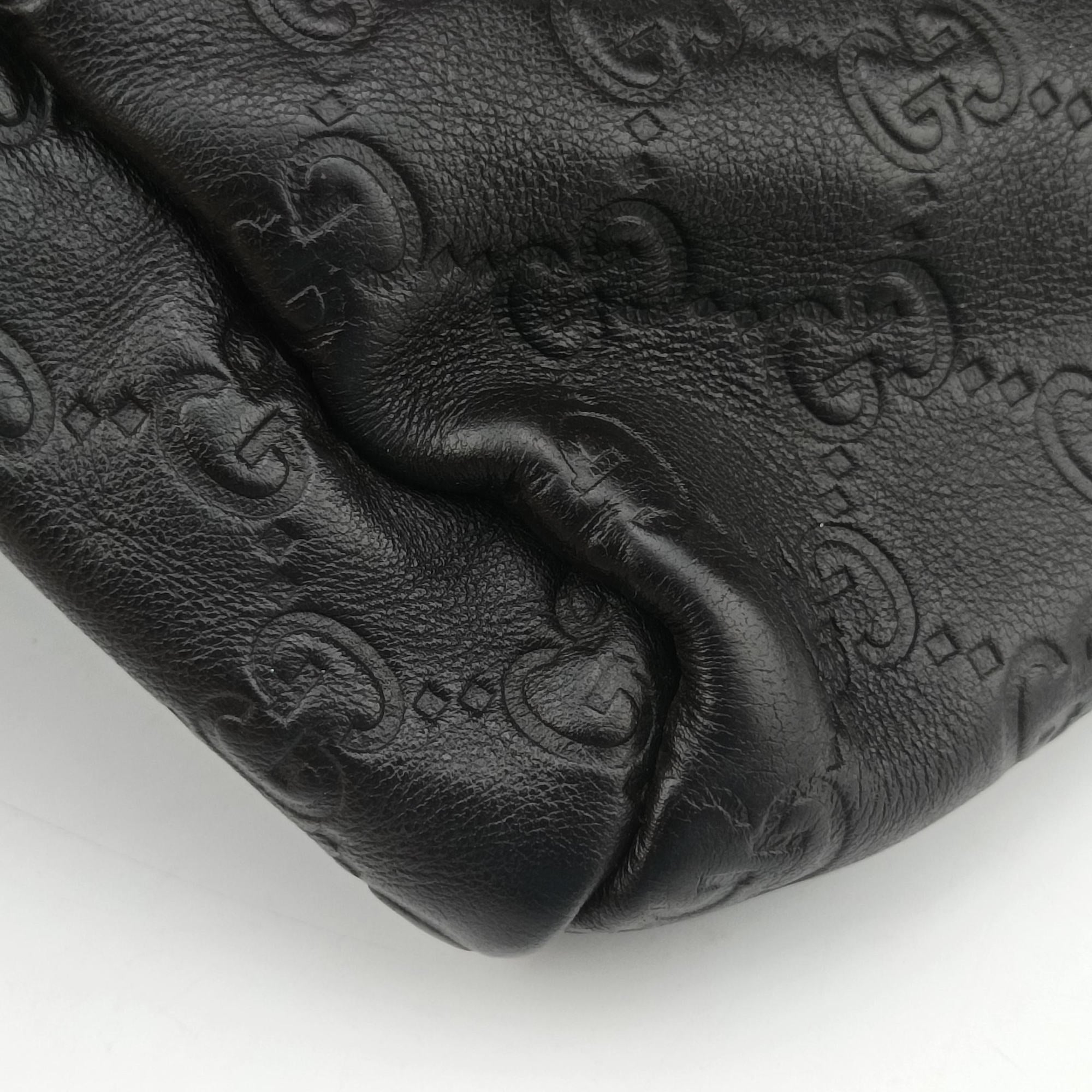 Pre-owned Gucci GG Plus GG Supreme Brown leather 223666 shoulderbag | stylenewstar