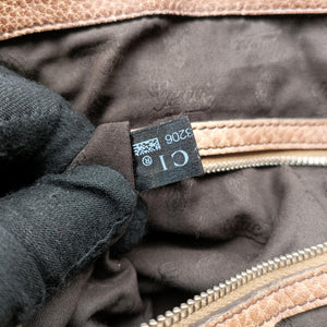 Pre-owned Gucci Medium Bamboo Brown canvas×leather 232959 handbag | stylenewstar