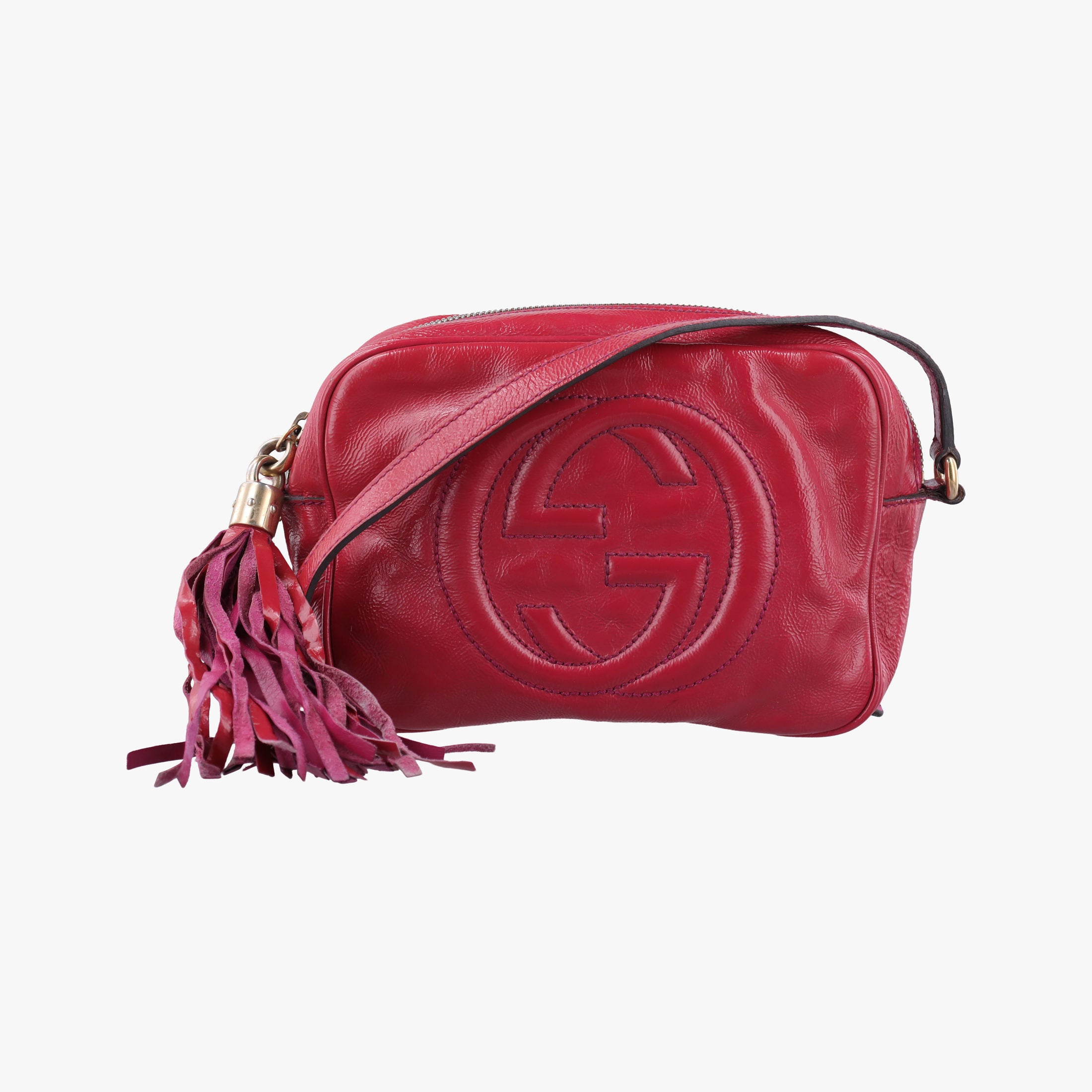 Secondhand Gucci Soho Rose Patent Leather 308364 shoulderbag | stylenewstar