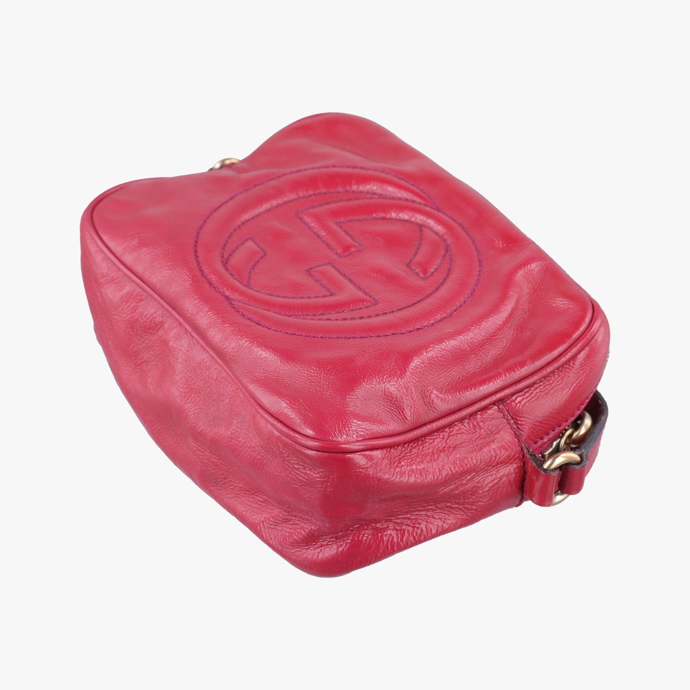 Secondhand Gucci Soho Rose Patent Leather 308364 shoulderbag | stylenewstar