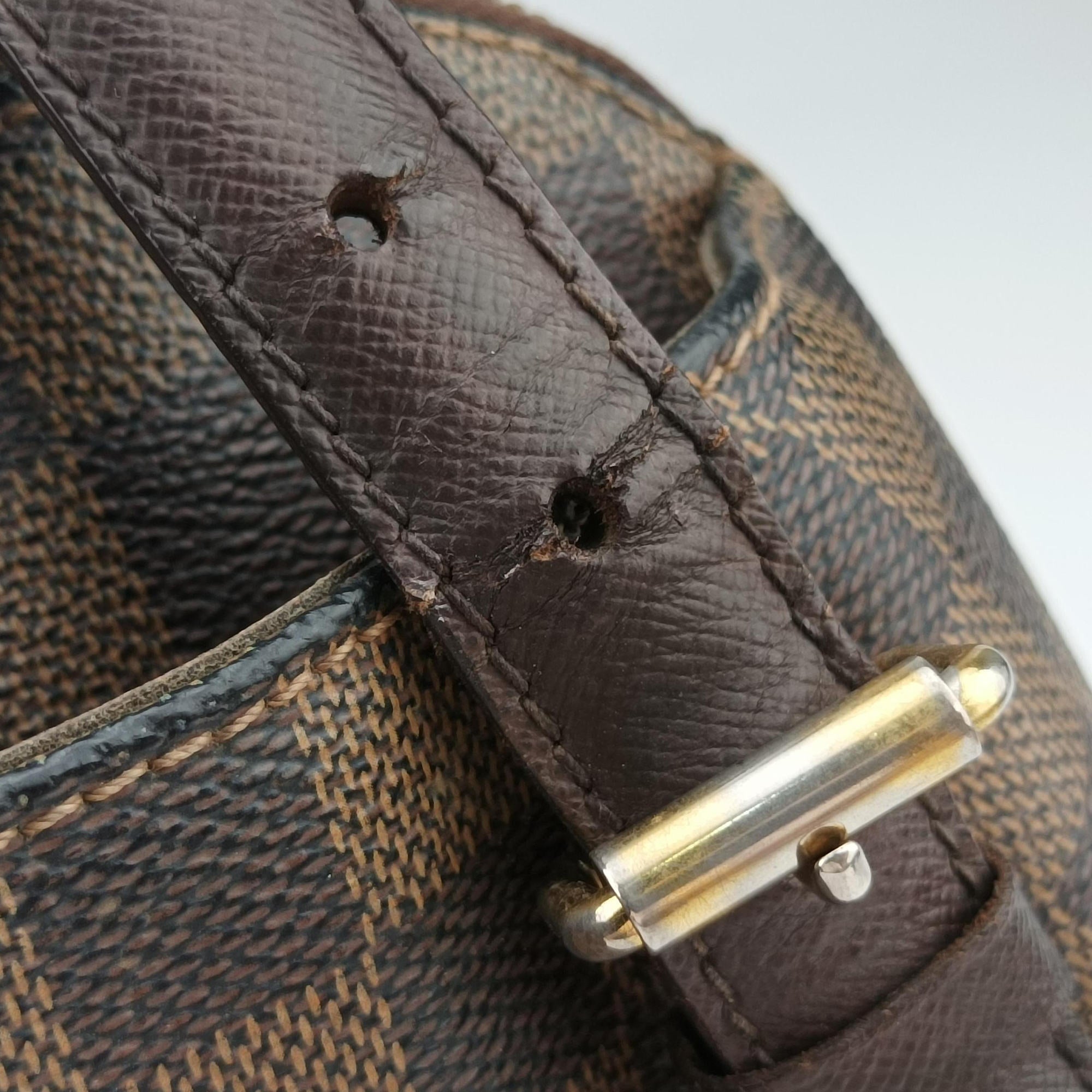 Vintage Louis Vuitton BELEM MM EBENE Damier Canvas N51174 handbag | stylenewstar