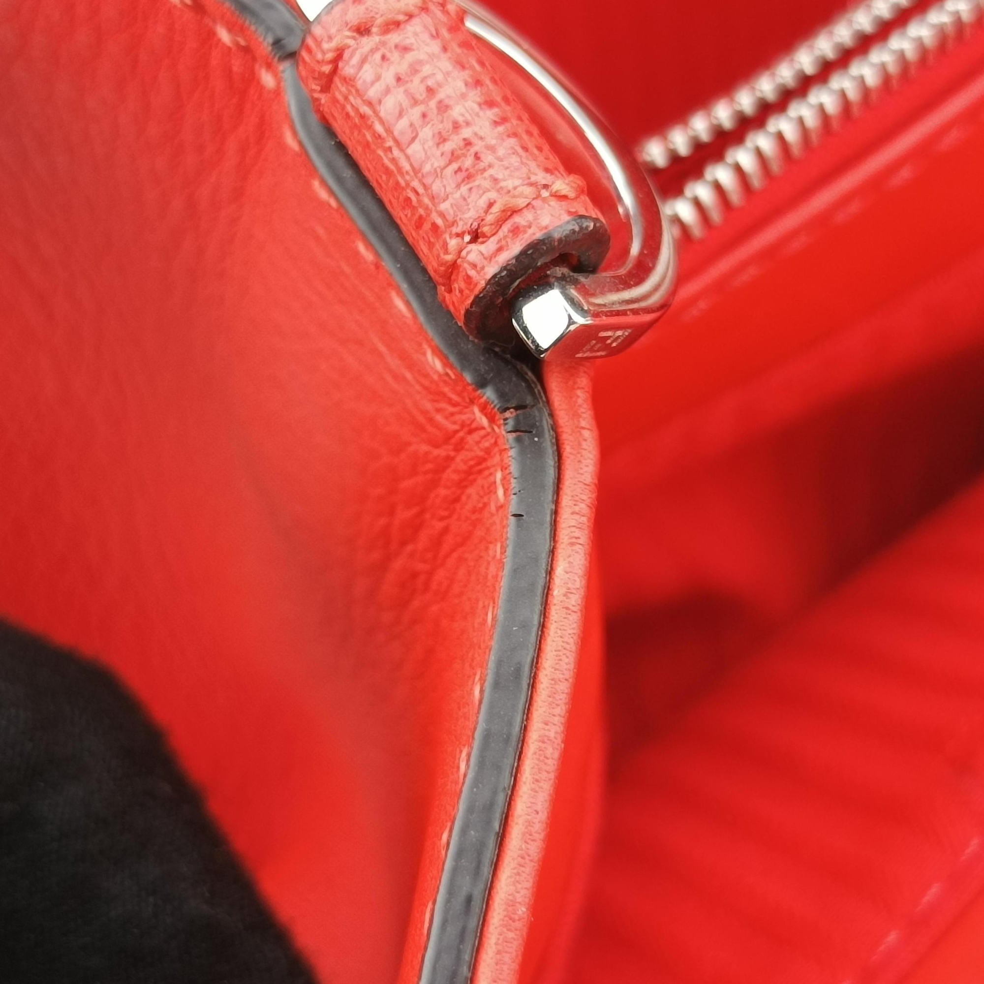 Vintage Fendi Petite 2 JOURS Orange Leather 8BH253 shoulderbag | stylenewstar