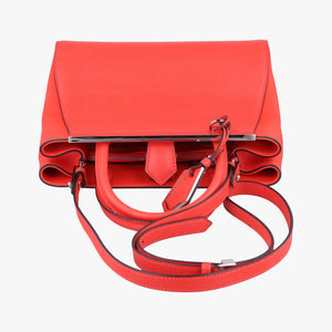 Vintage Fendi Petite 2 JOURS Orange Leather 8BH253 shoulderbag | stylenewstar