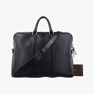 Pre-owned Gucci Diamante Black Leather 208463 shoulderbag | stylenewstar