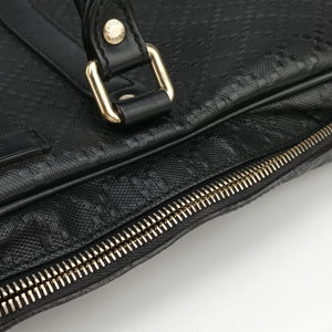 Pre-owned Gucci Diamante Black Leather 208463 shoulderbag | stylenewstar