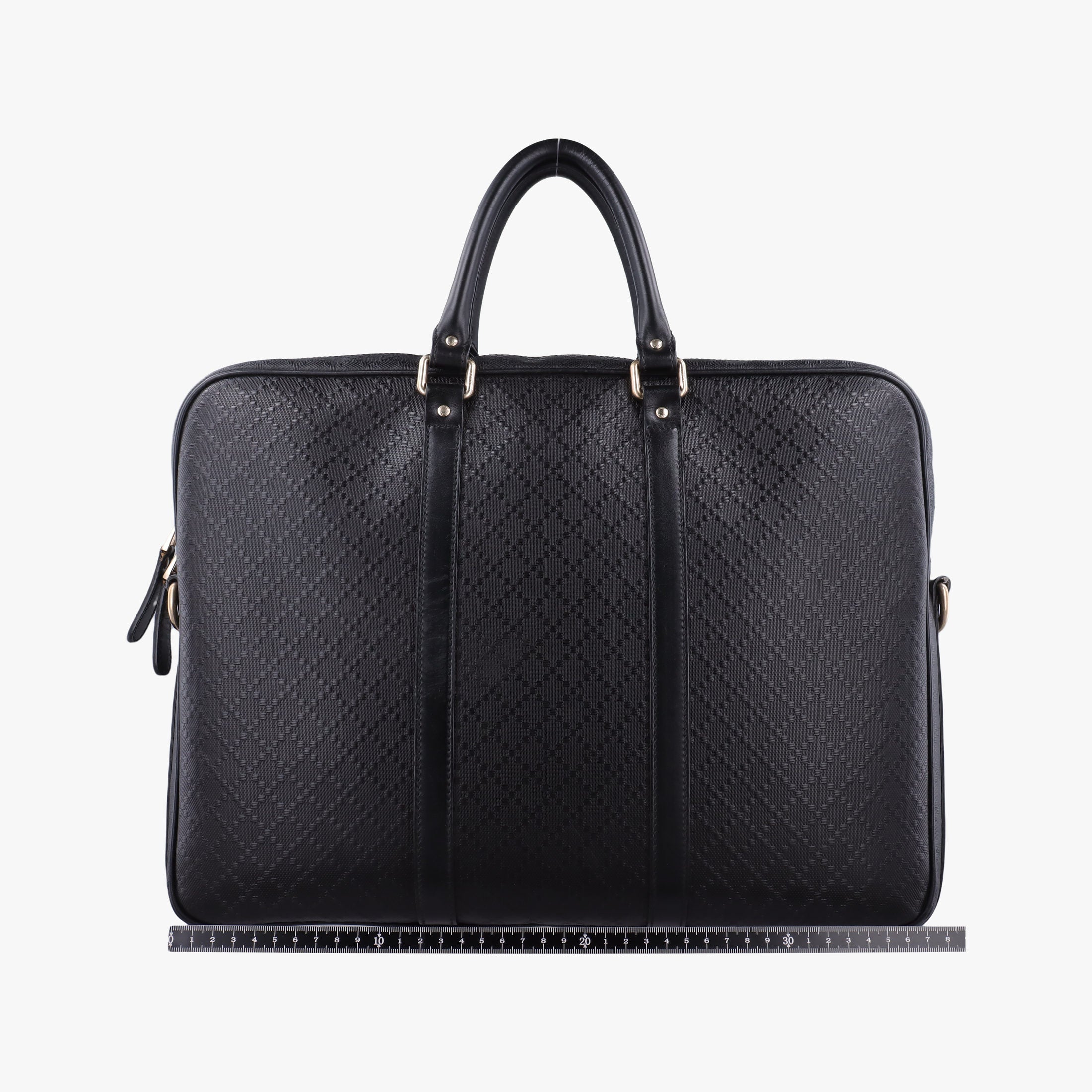 Pre-owned Gucci Diamante Black Leather 208463 shoulderbag | stylenewstar