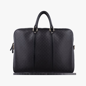 Pre-owned Gucci Diamante Black Leather 208463 shoulderbag | stylenewstar
