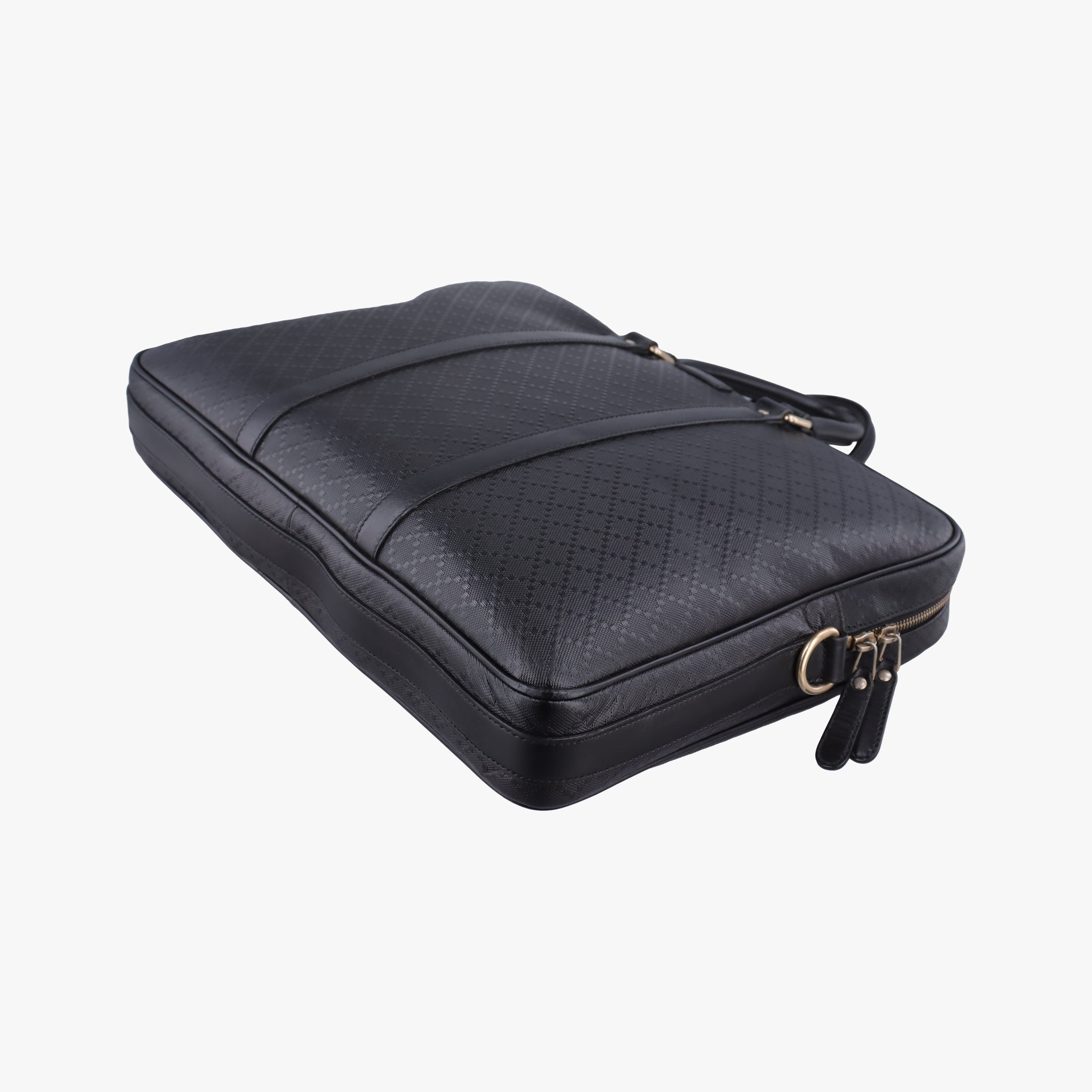 Pre-owned Gucci Diamante Black Leather 208463 shoulderbag | stylenewstar