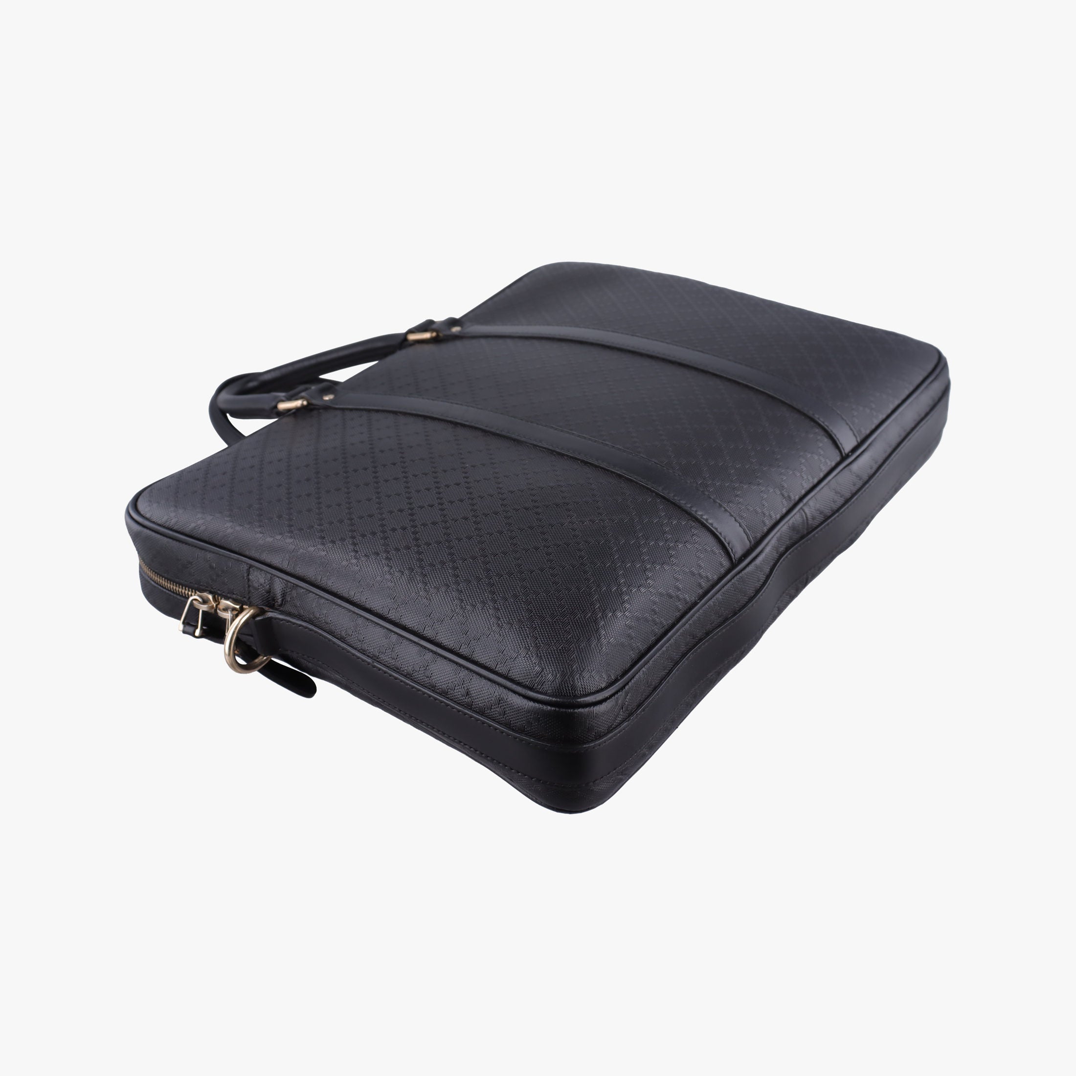 Pre-owned Gucci Diamante Black Leather 208463 shoulderbag | stylenewstar