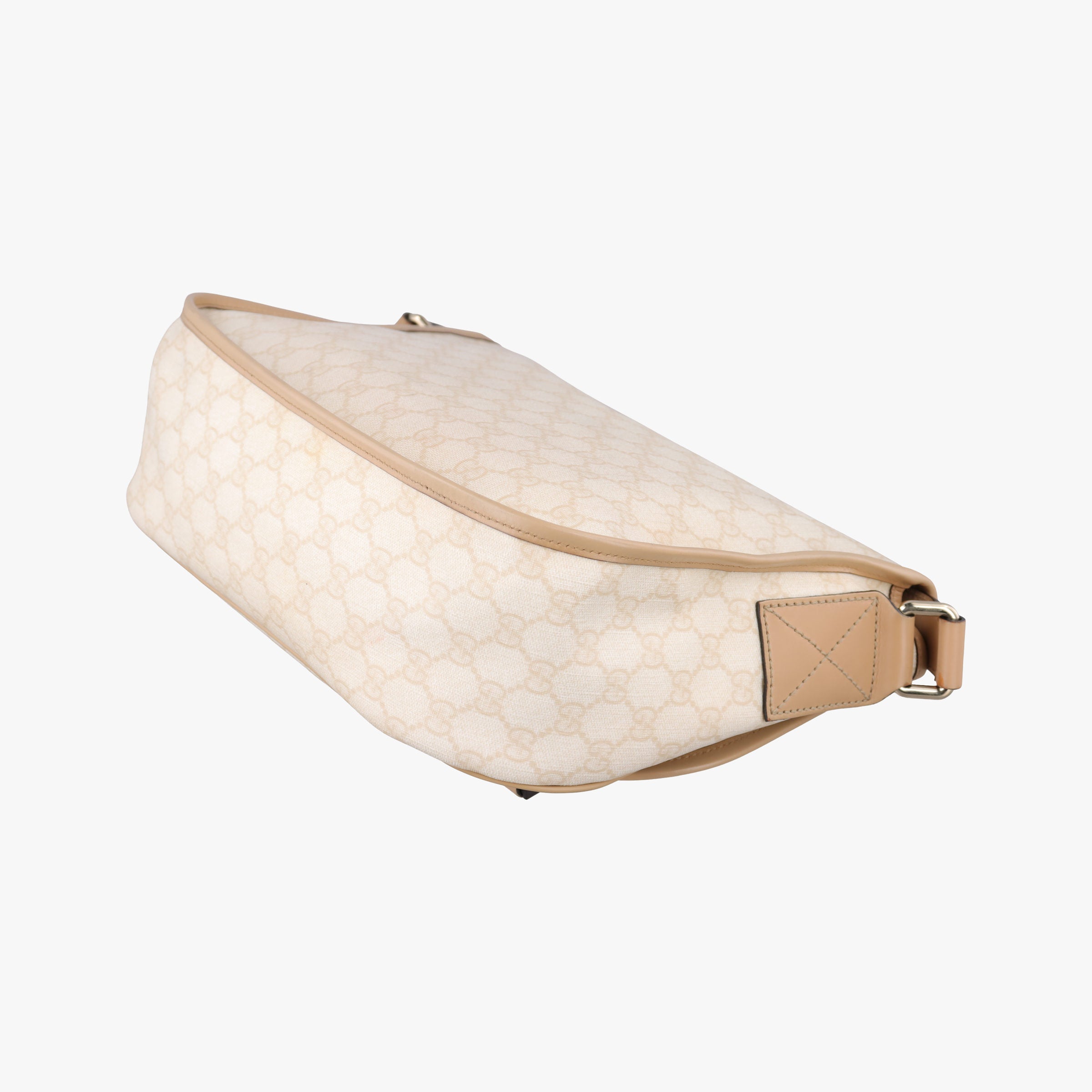 Pre-owned Gucci GG Plus Messenger beige PVC coated canvas×Leather 201732 shoulderbag | stylenewstar