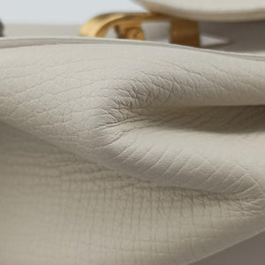 Pre-owned Bottega Veneta Palmelato White Leather  shoulderbag | stylenewstar