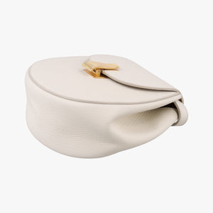 Pre-owned Bottega Veneta Palmelato White Leather  shoulderbag | stylenewstar