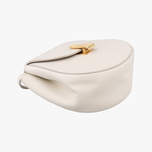 Pre-owned Bottega Veneta Palmelato White Leather  shoulderbag | stylenewstar