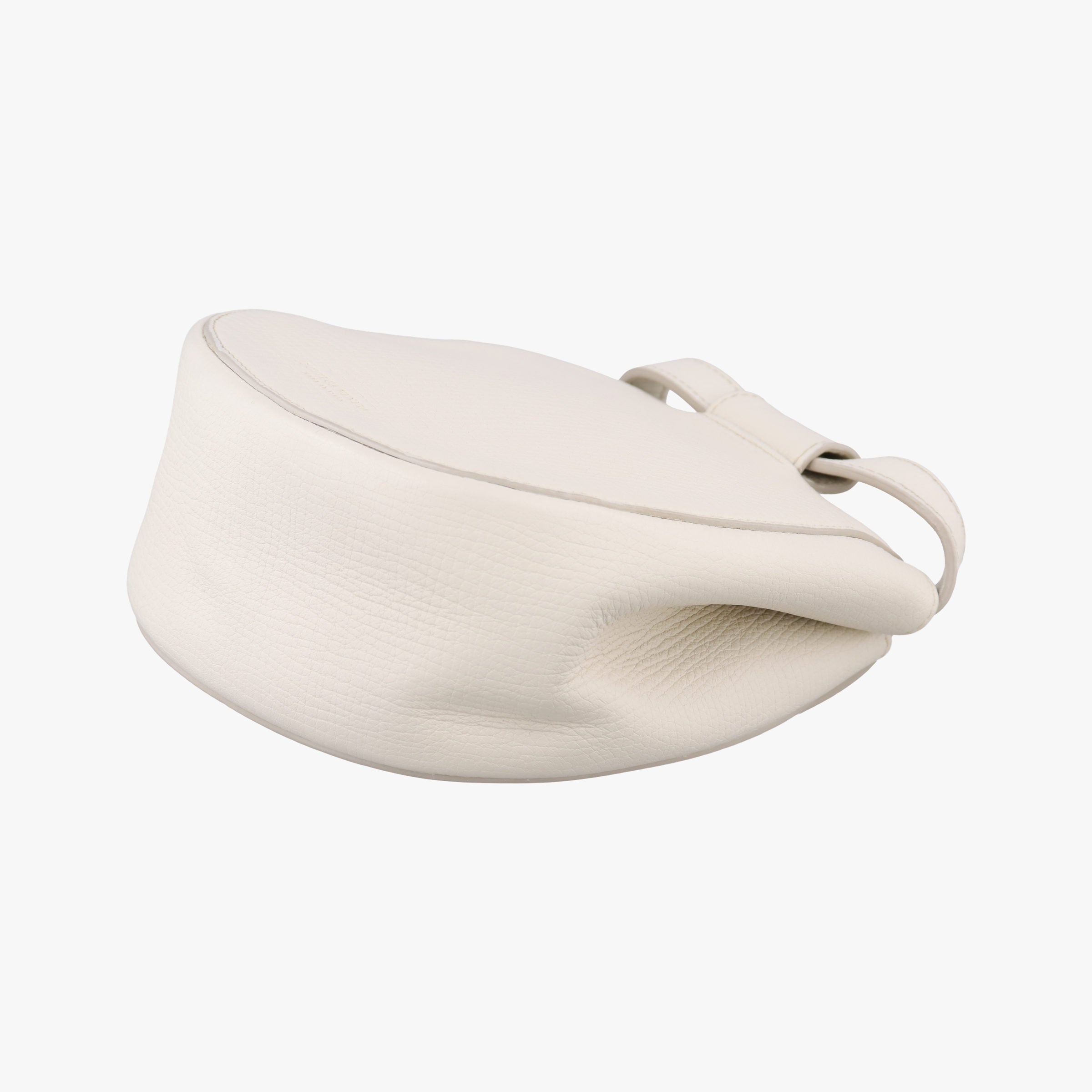 Pre-owned Bottega Veneta Palmelato White Leather  shoulderbag | stylenewstar