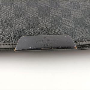 Pre-owned Louis Vuitton DANIEL MM Noir Damier Graphite N58029 shoulderbag | stylenewstar