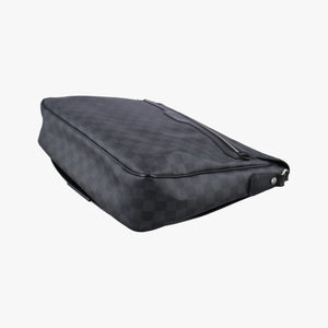Pre-owned Louis Vuitton DANIEL MM Noir Damier Graphite N58029 shoulderbag | stylenewstar