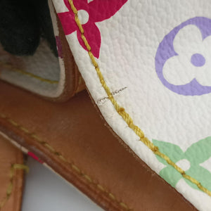 Pre-owned Louis Vuitton AURELIA MM white Monogram Multicolor M40094 shoulderbag | stylenewstar