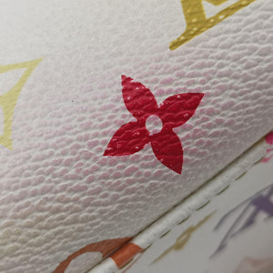 Pre-owned Louis Vuitton AURELIA MM white Monogram Multicolor M40094 shoulderbag | stylenewstar