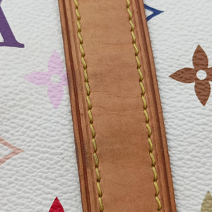 Pre-owned Louis Vuitton AURELIA MM white Monogram Multicolor M40094 shoulderbag | stylenewstar