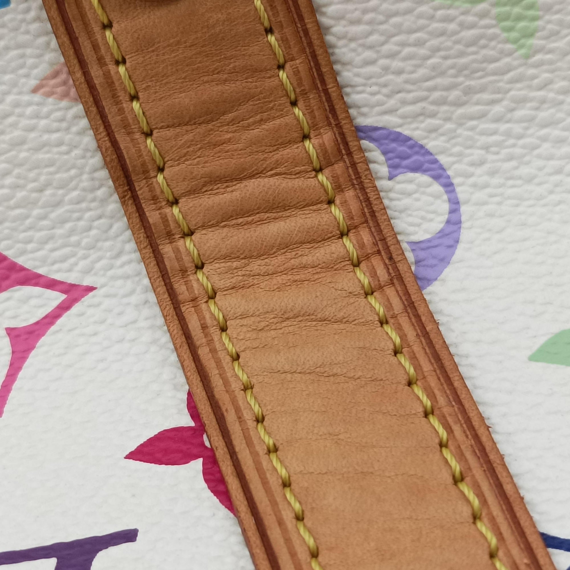 Pre-owned Louis Vuitton AURELIA MM white Monogram Multicolor M40094 shoulderbag | stylenewstar