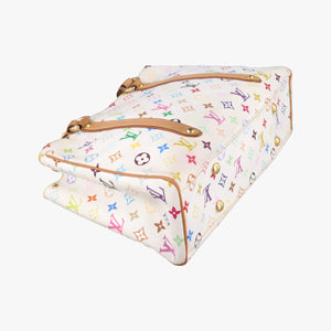 Pre-owned Louis Vuitton AURELIA MM white Monogram Multicolor M40094 shoulderbag | stylenewstar