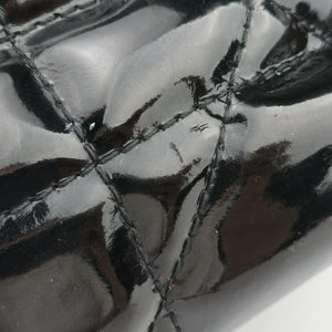 Pre-owned Christian Dior granville Black Enamel  shoulderbag | stylenewstar