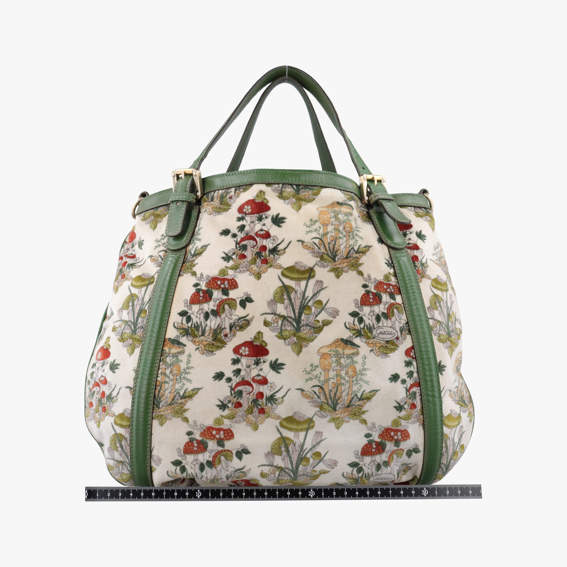 Secondhand Gucci Interlocking GG Mushroom Flora Multicolour velour 162886 shoulderbag | stylenewstar